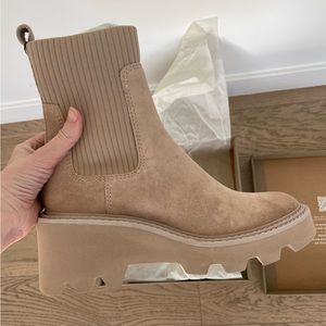 Never worn Dolce Vita boots. Size 8.5   
HOVEN H2O BOOTS DUNE SUEDE